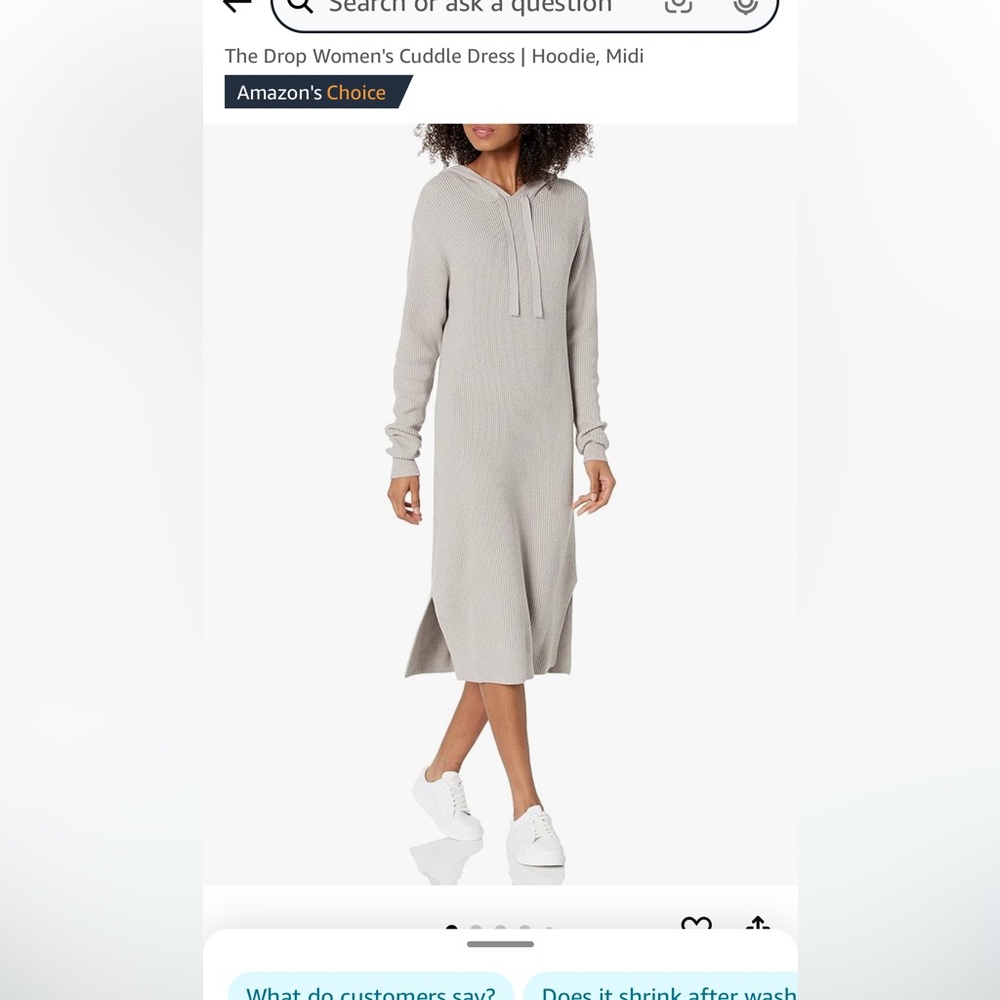 NWT hooded sweater dress